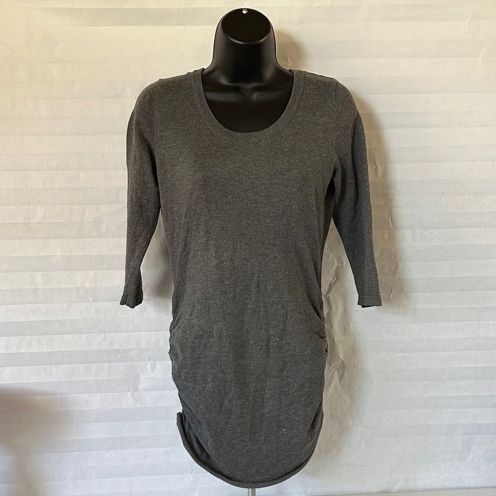 Pink Republic Gray 3/4 Sleeve Blouse Size Medium Women’s Casual Chic Work Top